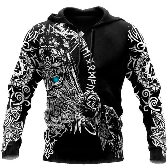 Discover Vikings of Tattoo Hoodie 3D Printing Norse Myth Tattoos