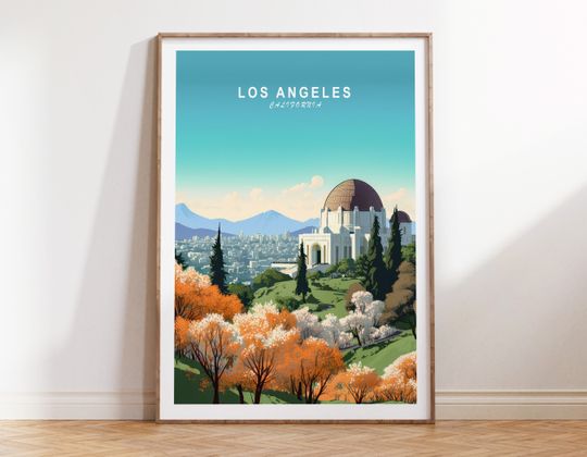 Discover Los Angeles Travel Wall Art
