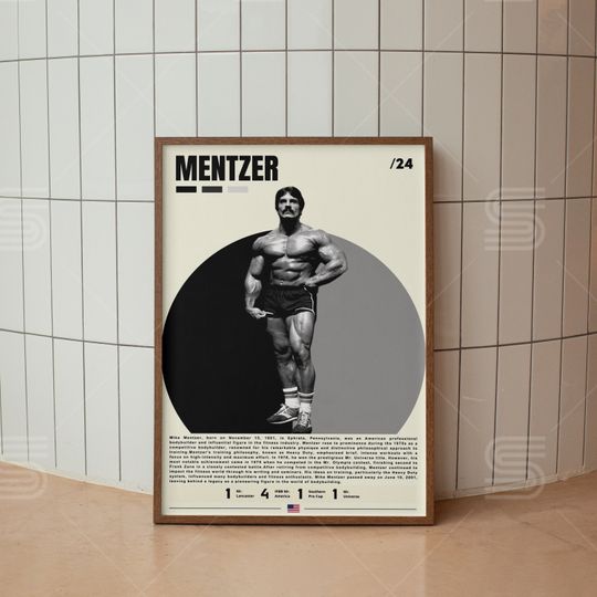 Discover Mike Mentzer Poster, Bodybuilding Poster, Gym Wall Art, Sports Poster