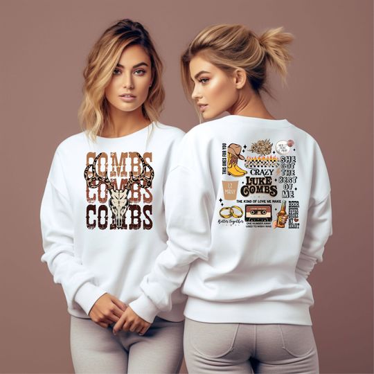 Discover Combs Bullhead Sweatshirt Two Side Print, Country Music Hoodie,  Lukee Comb World Tour 2024
