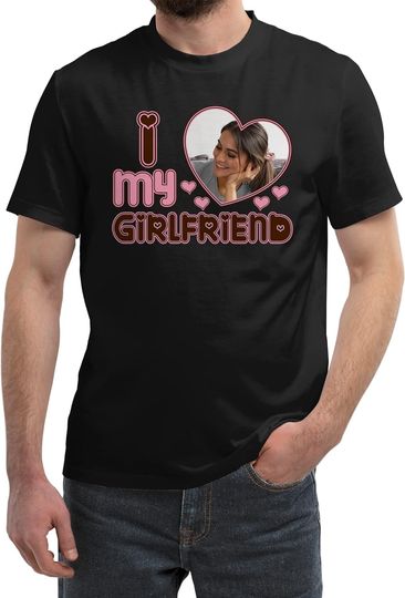 Discover Custom Photo I Love My Girlfriend Shirt