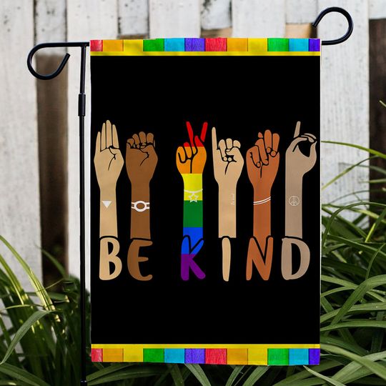 Discover Be Kind Sign Language Hand Flag