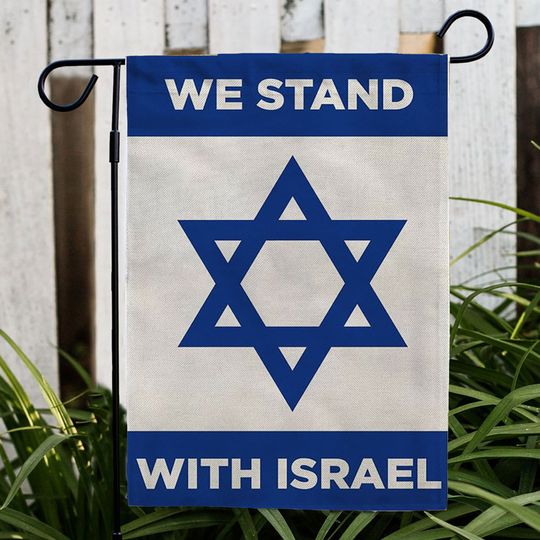 Discover We Stand With Israel Garden Flag