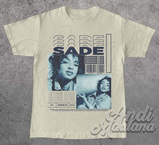 Discover SADE T-Shirt, Sade Diamond Life Album Shirt
