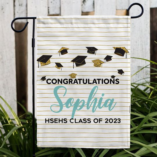 Discover Congratulations 2024 Graduation Custom Flag, Personalized Senior Grad Flag