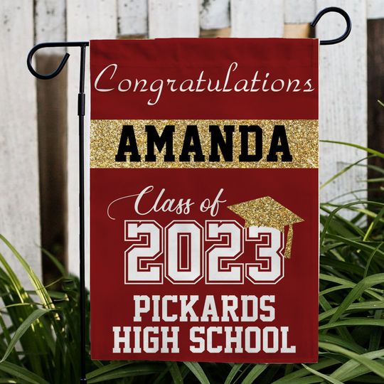 Discover Customized Senior Graduate Flag, Personalised Graduation 2024 Party