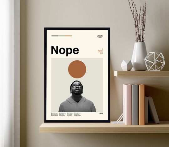Discover Nope Poster, Nope Movie Poster, Modern Vintage Movie Poster