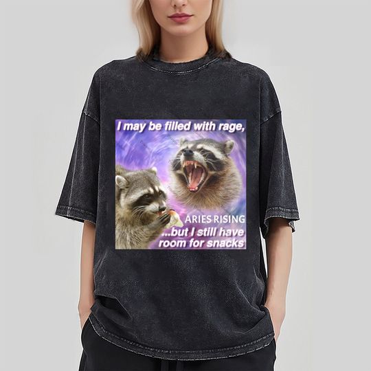 Discover I may be filled with rage,Raccoon Meme Shirt