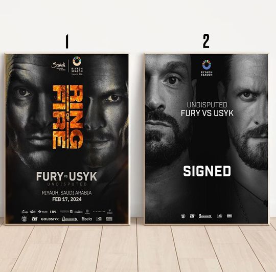 Discover Custom Tyson Fury vs Oleksandr Usyk 2024