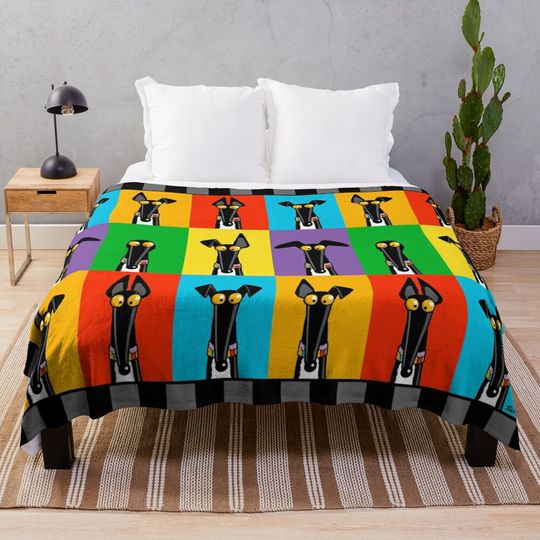 Discover Greyhound Semaphore Throw Blanket