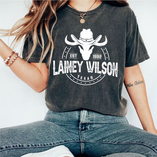Discover Lainey Wilson EST 1992 Bull Skull T-Shirt, Lainey Wilson Tour 2024