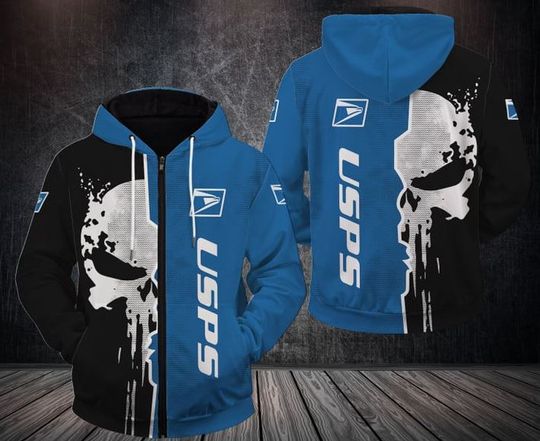 Discover Postal Service Hoodie, Postal Worker 3D Printed Zip Hoodie