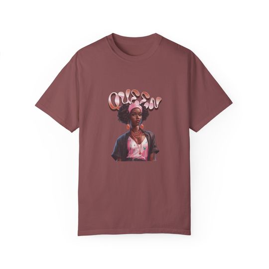 Discover Nubian Queen Tee Shirt, Black Girl Magic Theme, Ebony Tee Shirt
