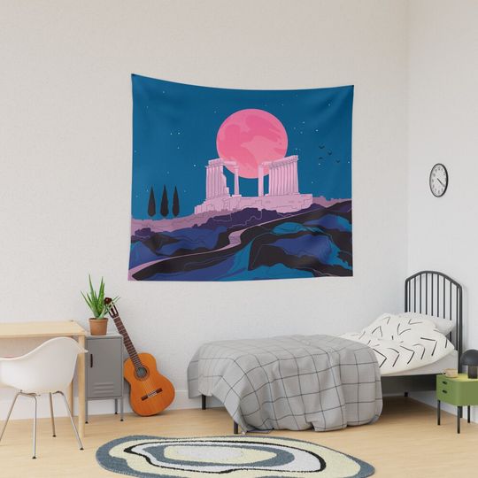 Discover Temple of Poseidon at Sounion Tapestry
