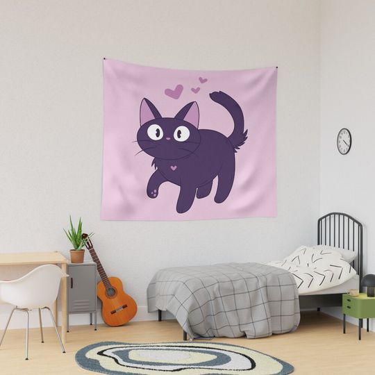 Discover Cat with hearts Tapestry