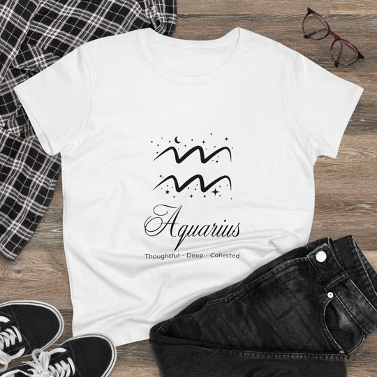 Discover Zodiac Sign Traits Aquarius Astrology T-Shirt