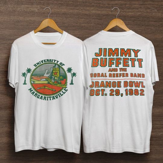 Discover 1982s Jimmy Buffett of Margaritaville Concert Tour 80s Vintage Classic T-Shirt