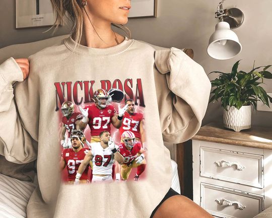 Discover Limited Nick Bosa Sweatshirt, Vintage Football Sweatshirt, Nick Bosa Vintage Bootleg