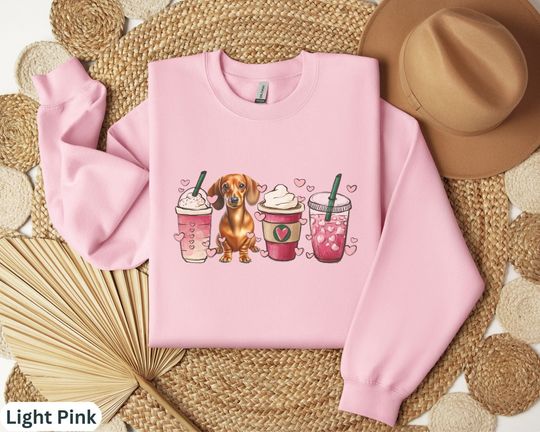 Discover Red Dachshund Dog Person Valentines Sweatshirt,Dog Shirt