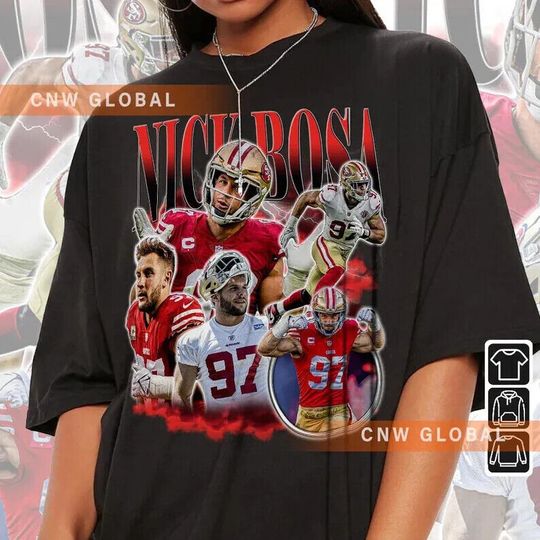 Discover Nick Bosa Football Team T Shirt Gift Fan