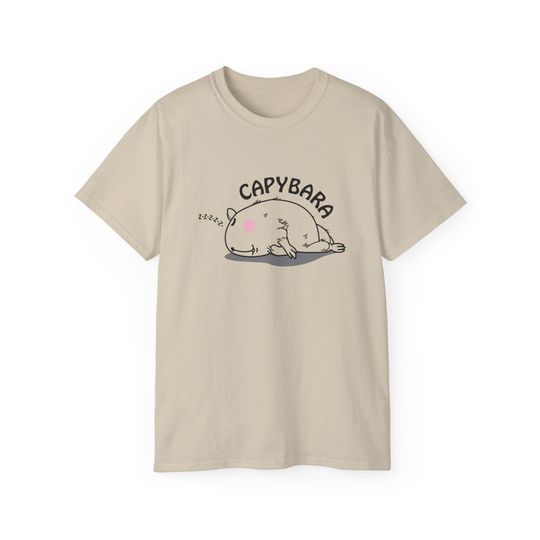 Discover Cute Sleeping Capybara Tshirt  Funny Capybara Tshirt
