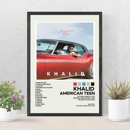 Discover Khalid American Teen Album Cover Poster