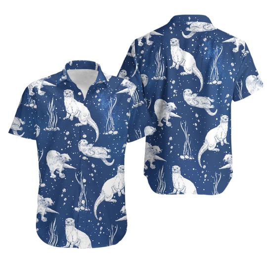 Discover Otter Hawaiian Beach Shirt