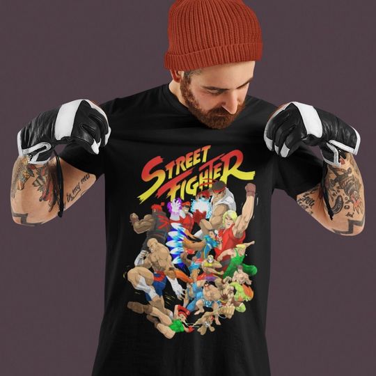 Discover SF Mens Tshirt, Street Fighter, Arcade shirt, Cool tshirt, Gaming Tshirt