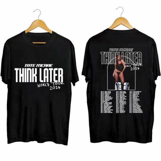 Discover Tate McRae The Think Later World Tour 2024 Tour Shirt, Tate McRae Fan Shirt