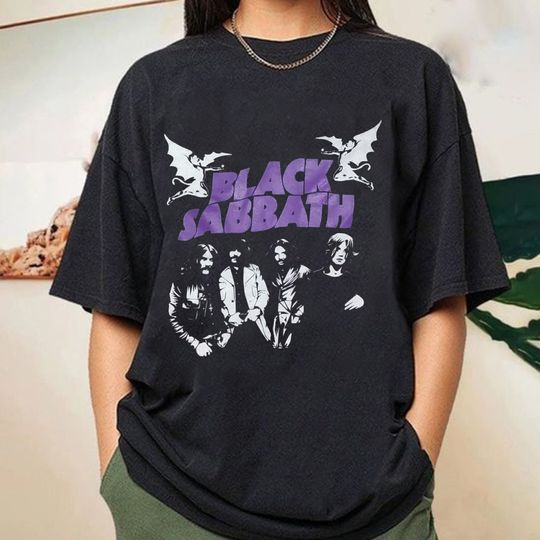 Discover Vintage Black Sabbath T-Shirt, Rock Music Shirt