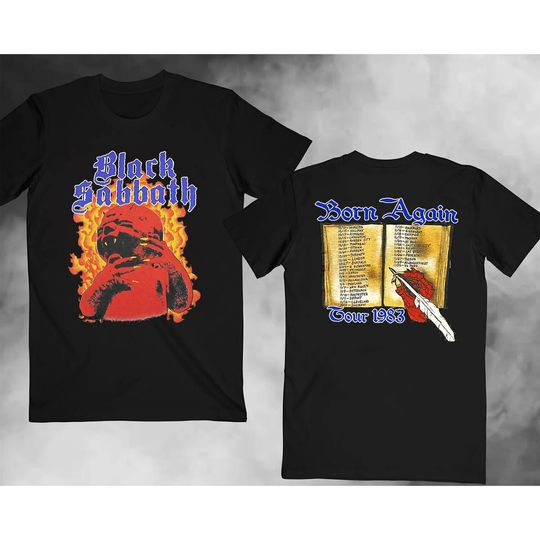 Discover Black Sabbath 1983 Born Again Tour Shirt