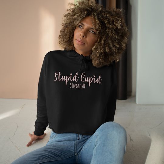 Discover Stupid Cupid Single On Valentine's Day Hoodie