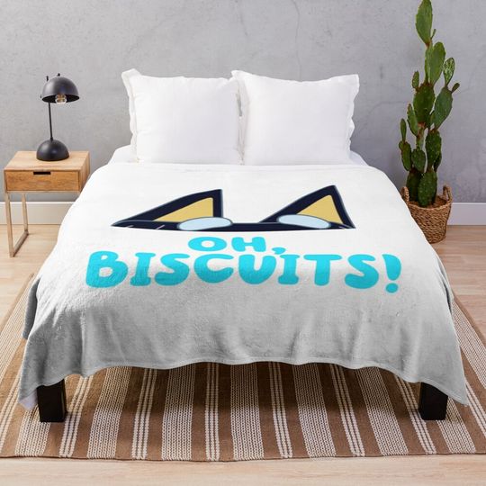 Discover Oh, Biscuits BlueyDad Blanket, BlueyDad Family Blanket