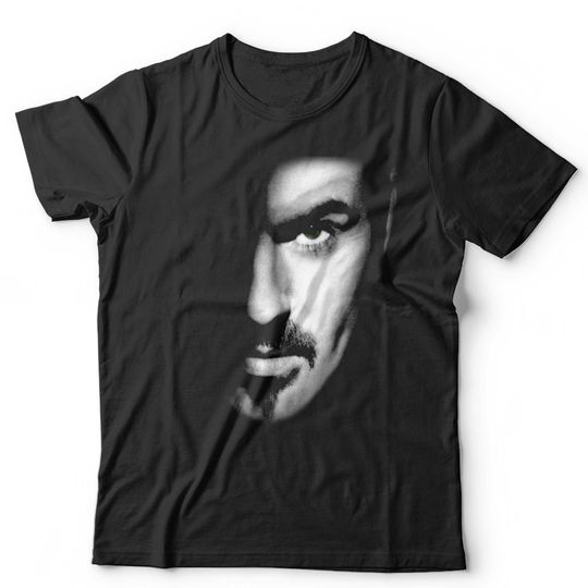 Discover George Michael Face Tshirt Unisex & Kids Throwback