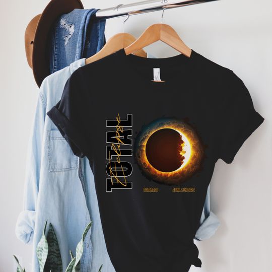 Discover Custom Total Solar Eclipse April 2024 Shirt, America Totality Eclipse 2024