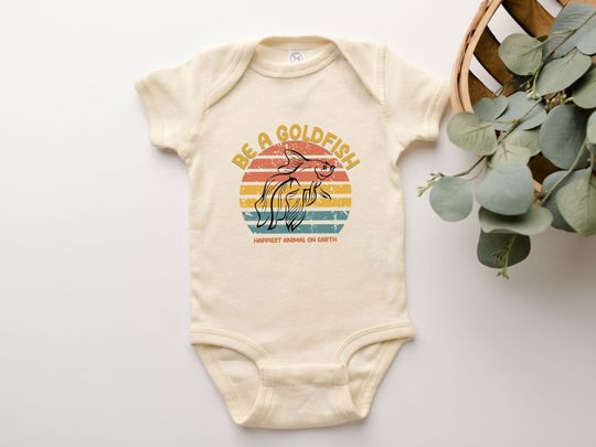 Discover Be A Goldfish Baby Onesie and T-Shirt Gift for Boys and Girls