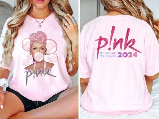 Discover Pink Summer 2024 Tour Shirt Pink Fan Lovers Music