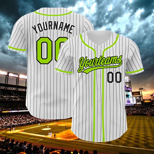 Discover Stripe Line Custom Baseball Jersey