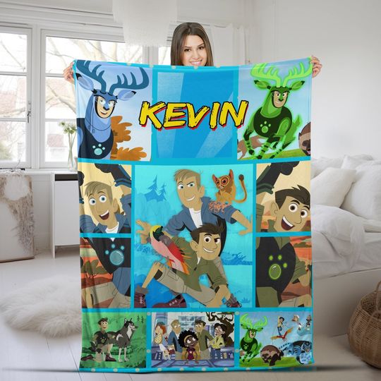 Discover Custom Wild Kratts Blanket, Wild Kratts Cartoon Fleece Blanket