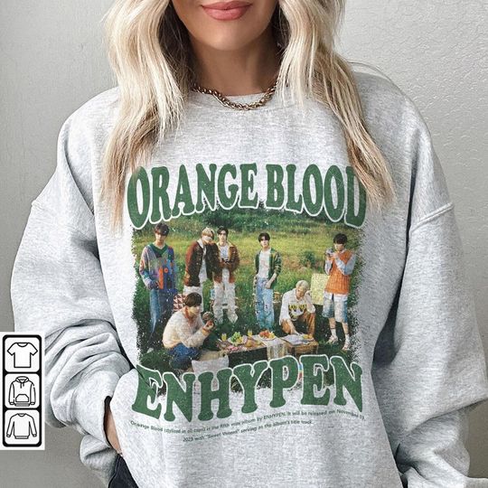 Discover Enhypen Sweatshirt, Orange Blood Sweatshirt