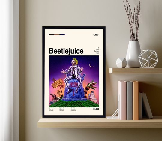 Discover Beetlejuice Vintage Movie Poster