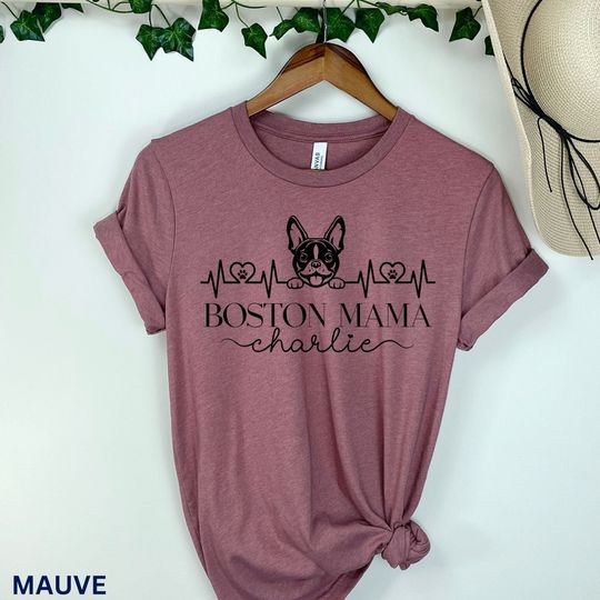 Discover Personalized Cute Boston Terrier Shirt Boston Mama