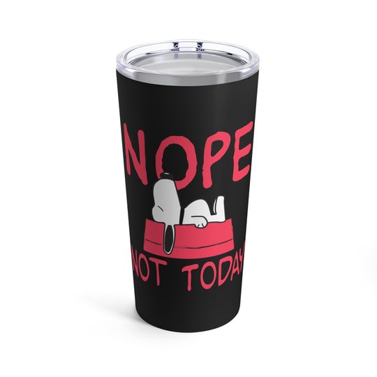 Discover Snoopy Nope Not Today Black Tumbler
