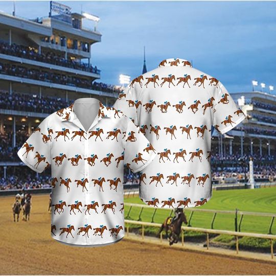 Discover Kentucky Derby Horse Racing 3D Hawaiian Shirt