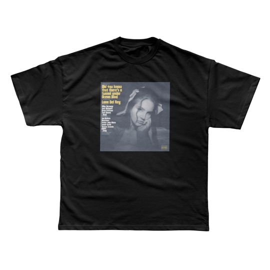 Discover Lana Del Rey - Did You Know That There's A Tunnel Under Ocean Blvd Music T-shirt