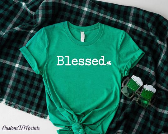 Discover Blessed St. Patrick Day Shirt, Irish Gift For Women, St. Patrick Day Gift For Mom