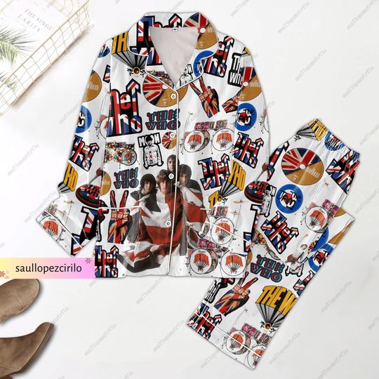 Discover The Who Band Pajamas Set