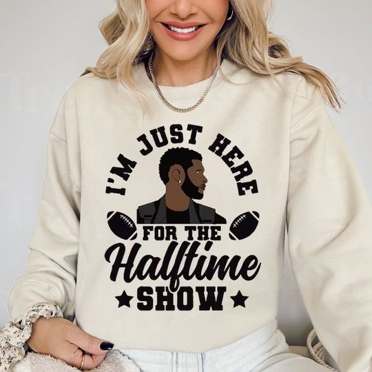 Discover I'm Just Here For The Halftime Show Sweatshirt, Usher Concert 2024 Sweatshirt