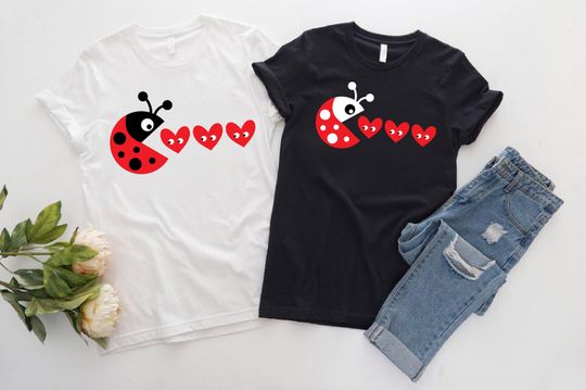 Discover Ladybug Lovebug Valentines Day Shirt, Love Shirt, Women's Valentines Day Gift, Heart Shirt