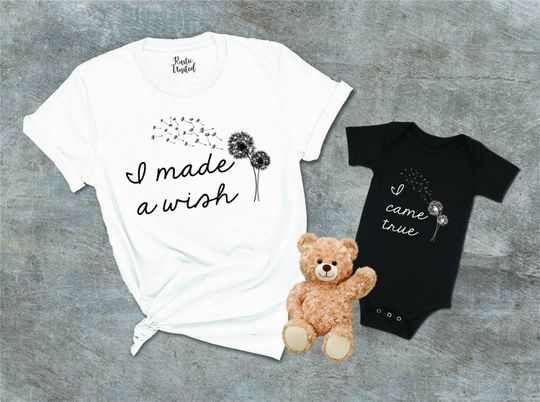 Discover First Mother's Day, Mommy and Me Shirt, I Made a Wish, Our First Mothers Day Matching